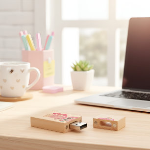 Pony Wood Flash Drive