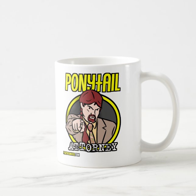 Ponytail Attorney Logo Coffee Mug (Right)