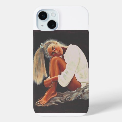 Ponytail Beach Girl  iPhone 15 Plus Case