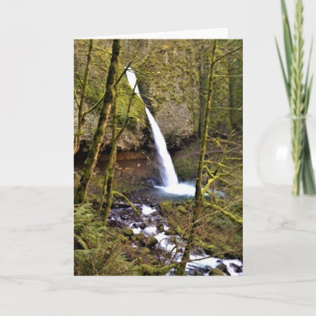 Ponytail Falls, Oregon Card (Front)