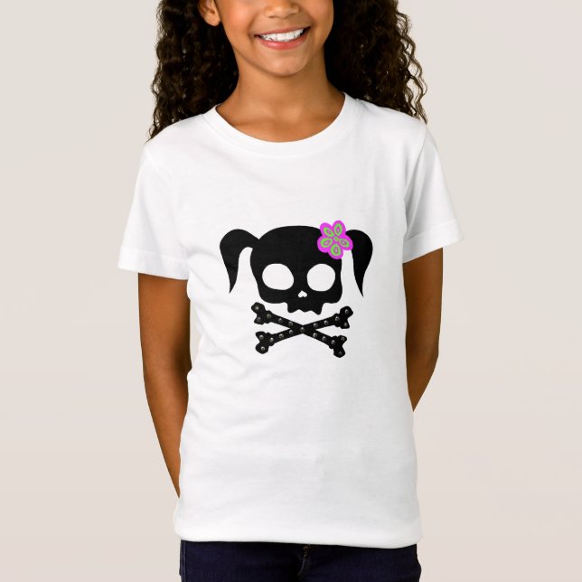 Ponytail Pirate Girl T-Shirt (Front)