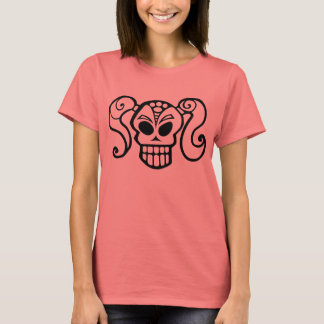 Ponytail Skull Girl T-Shirt