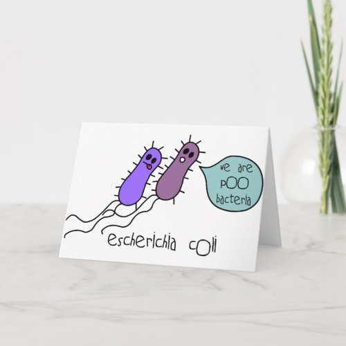 Poo Bacteria Card