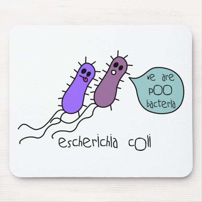 Poo Bacteria Mouse Pad (Front)