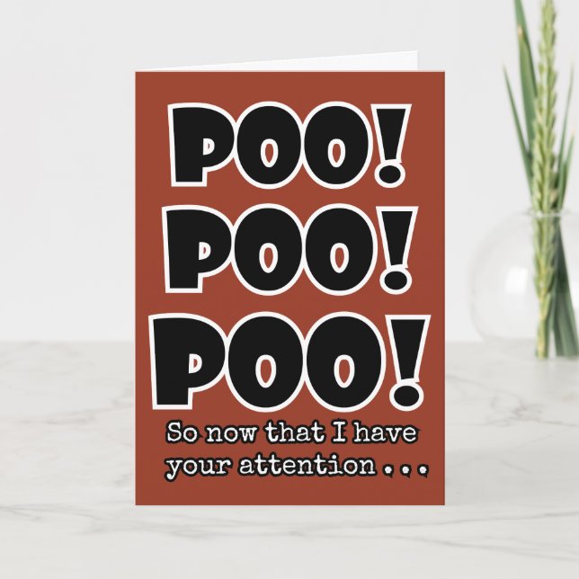 POO emoji kids Birthday Card (Front)