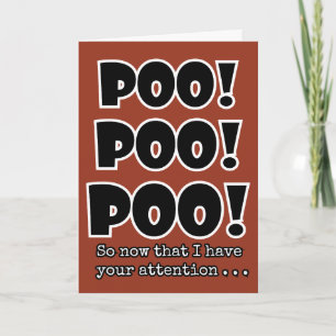 POO emoji kids Birthday Card