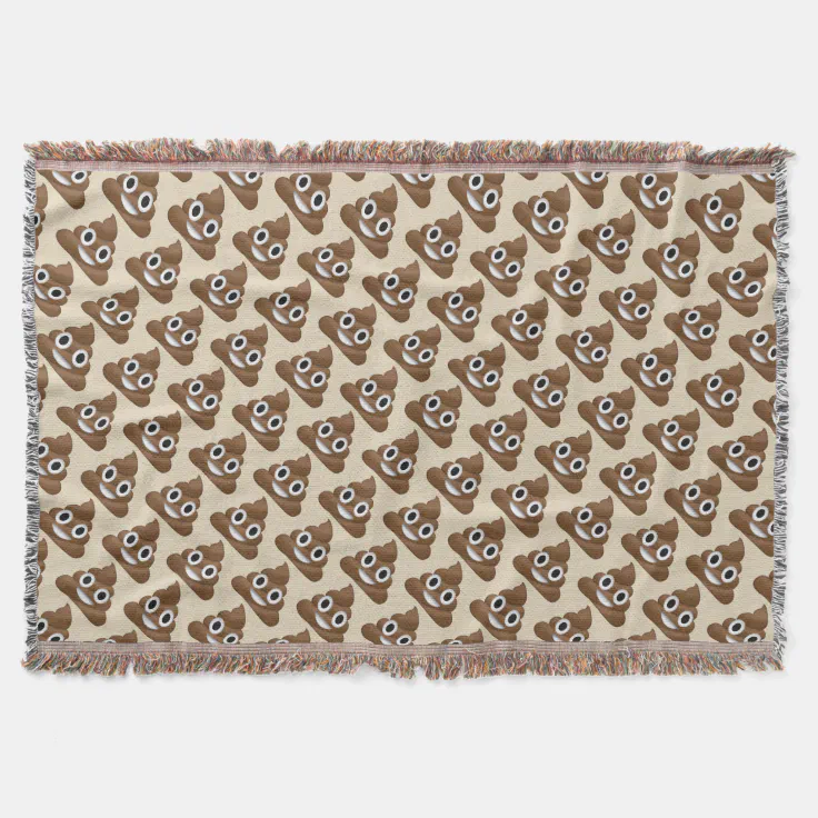 Poo Emoji Throw Blanket Zazzle