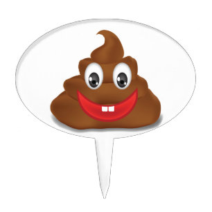 poo emojis cake topper