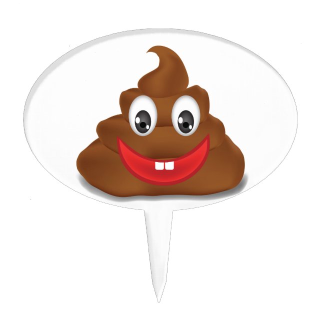 poo emojis cake topper (Front)