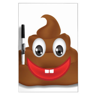 poo emojis dry erase board