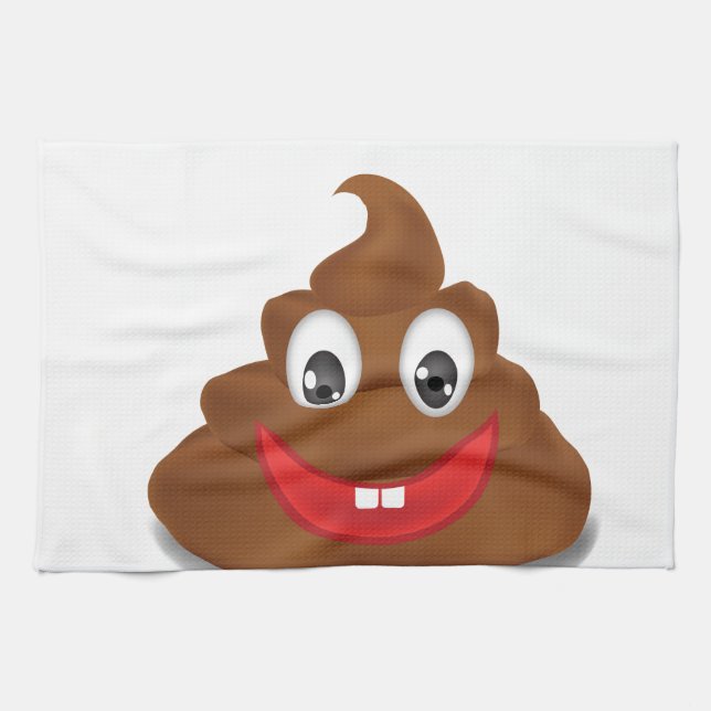 poo emojis kitchen towel (Horizontal)