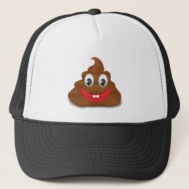 poo emojis trucker hat (Front)