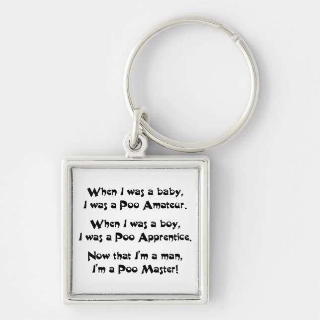 Poo Master Keychain (Front)