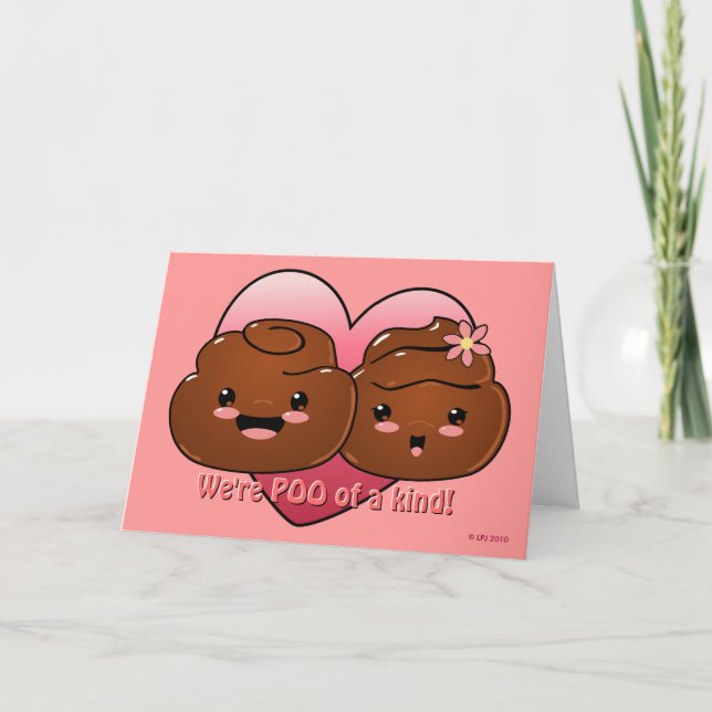 Poo of a Kind Valentine's Day Card (Front)
