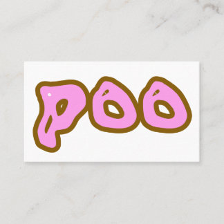 Poo/shy Business Card