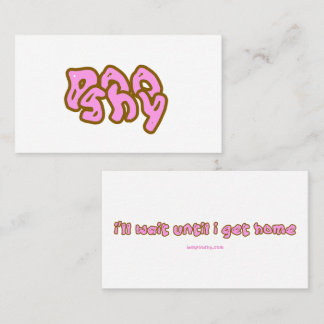 Poo shy Business Card