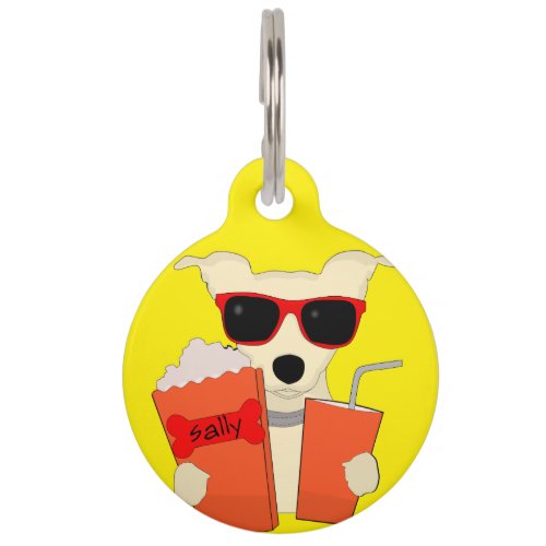 Pooch and Popcorn Personalize Pet ID Tag