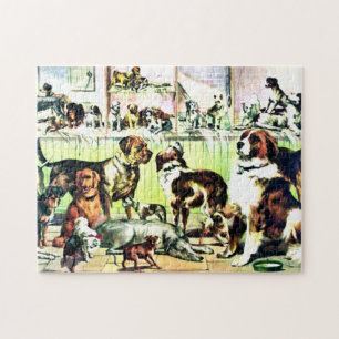 "Pooch Parlor" Jigsaw Puzzle