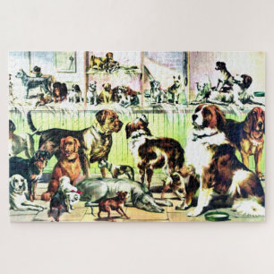 "Pooch Parlor" Jigsaw Puzzle