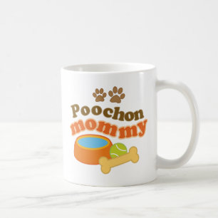 Poochon Mommy Dog Breed Gift Coffee Mug