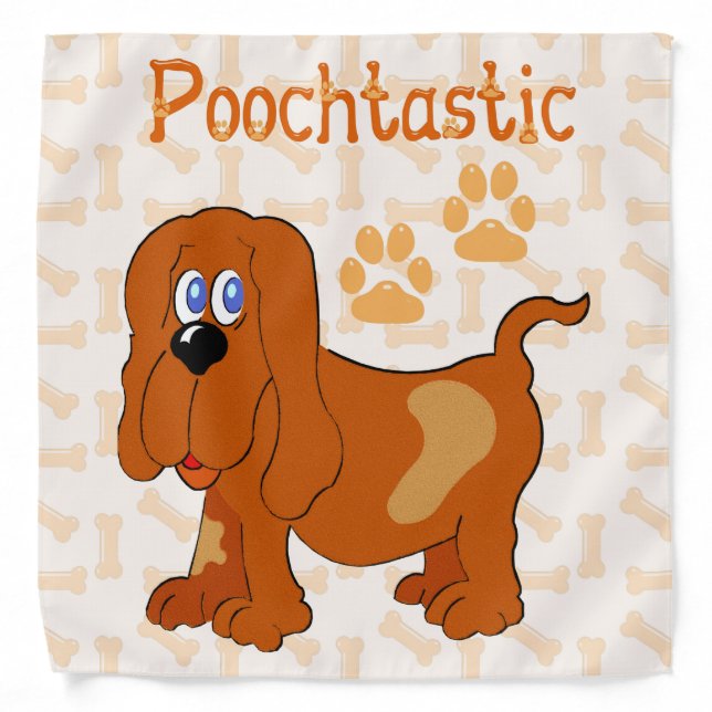 Poochtastic for Dog Bandana (Front)