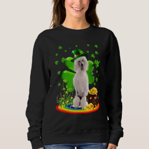Poodle 1 St Patricks Day  Irish Shamrock Dog Loves Sweatshirt