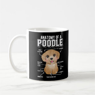 Poodle Anatomy Funny Dog Coffee Mug