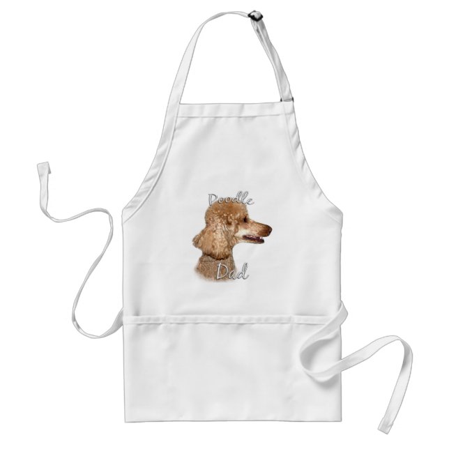 Poodle (apricot) Dad 2 Adult Apron (Front)