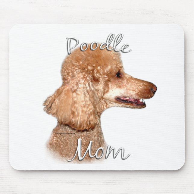 Poodle (apricot) Mom 2 Mouse Pad (Front)