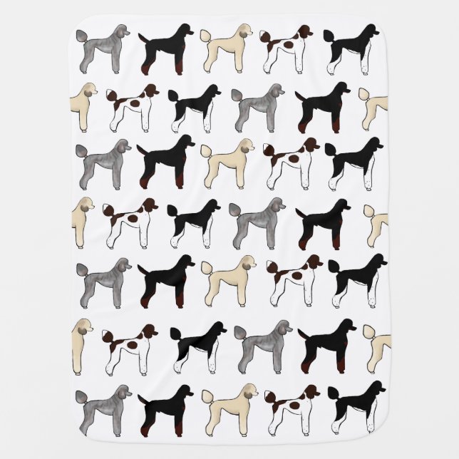 Poodle Baby Blanket (Front)