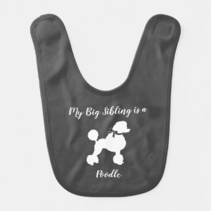 Poodle Baby Shower Puppy Bib