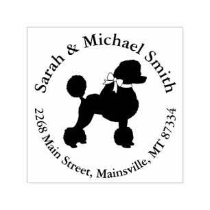 Poodle Baby Shower Puppy Self-inking Stamp