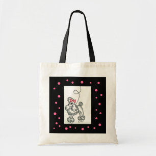 Poodle Bag Pink Black Retro Fifties