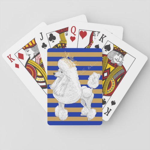 Poodle Behavior Playing Cards