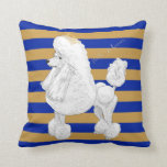 Poodle Behavior Throw Pillow<br><div class="desc">Are you a "pretty poodle" who is always on her best RHOyal behavior? If so, this mousepad is for you!</div>