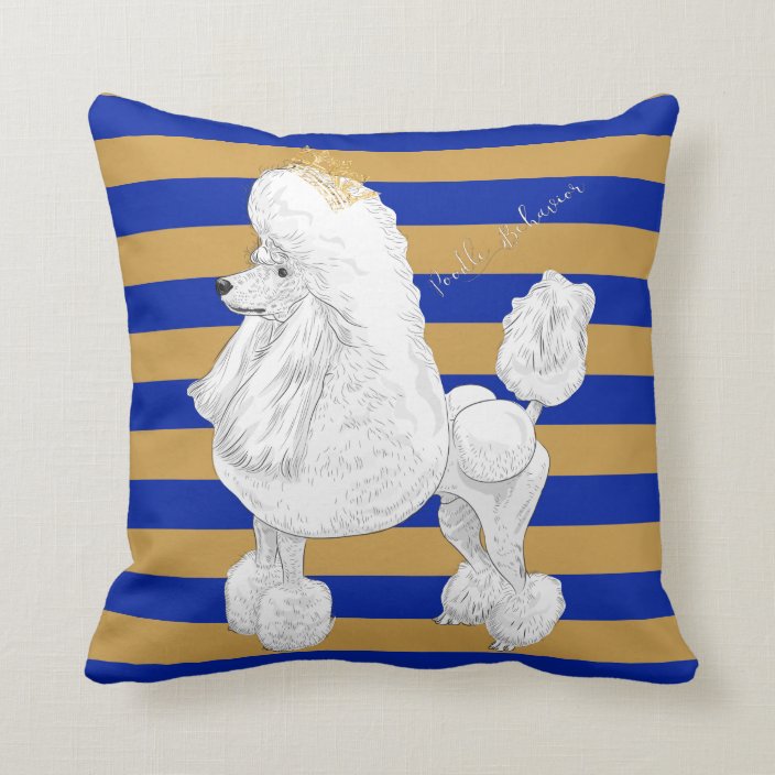 poodle throw pillows