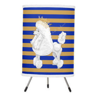 Poodle Behavior Tripod Lamp