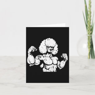 Poodle Biceps Tattoo - Dog Breed Pet I Love Mom Card