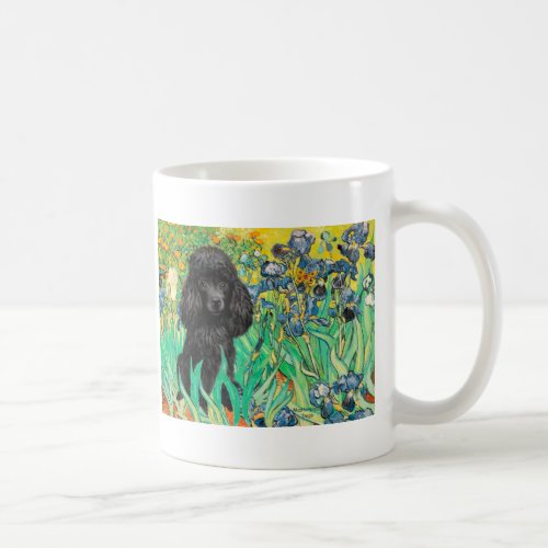 Poodle black 1 _ Irises Coffee Mug