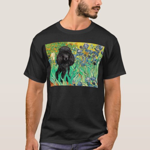 Poodle black 1 _ Irises T_Shirt