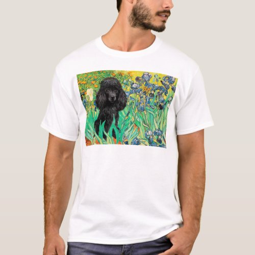 Poodle black 1 _ Irises T_Shirt