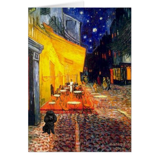 Poodle (black 1) - Terrace Cafe Card