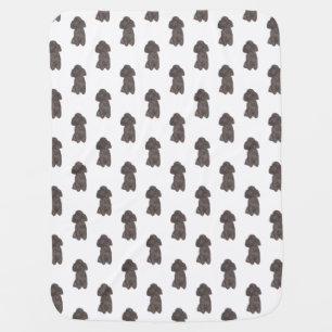 Poodle (Black) Baby Blanket