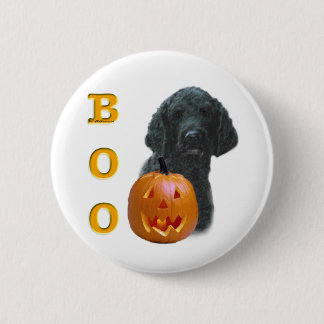 Poodle (Black Coated) Boo Pinback Button