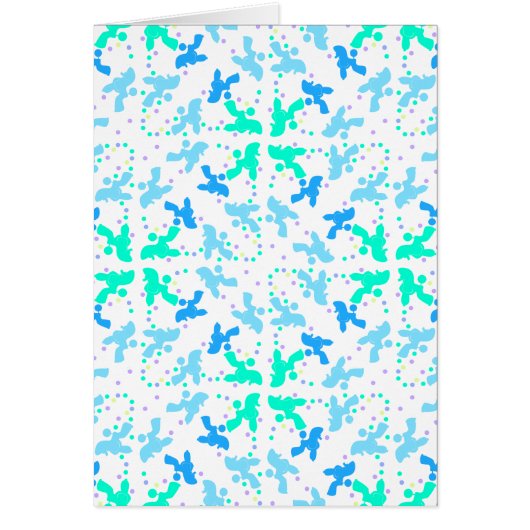 Poodle blue point pattern cards (Front)
