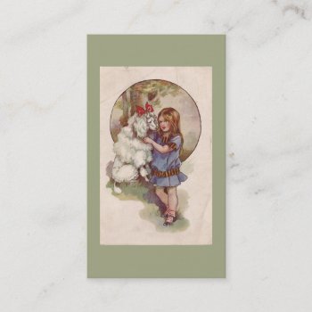 Poodle Breeder Business Card by normagolden at Zazzle
