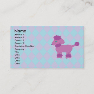 Poodle Business Cards