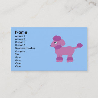 Poodle Business Cards