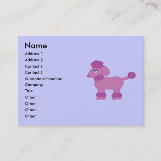 Poodle Business Cards