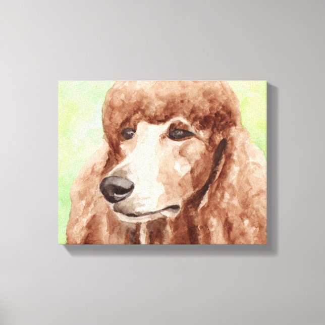 Poodle Canvas Art (Front)